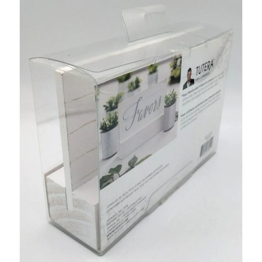 Wedding Reception Favor Sign Wooden & Silver Table Decoration David Tutera
